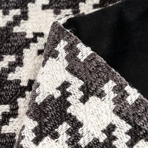 Hounds Tooth Pattern Throw Cushion - Staunton and Henry