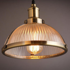 Retro Industrial Glass Pendant Light - Staunton and Henry