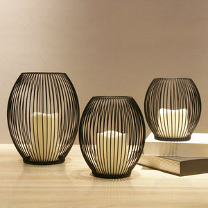 Black Cage Lantern Candle Holder - Staunton and Henry