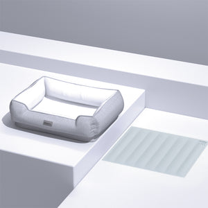 Washable Grey Latex Pet Bed - Staunton and Henry