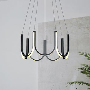 Modern Art Deco U Shape Chandelier - Staunton and Henry