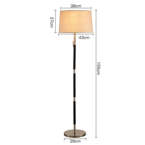 Mila Metal Floor Lamp White Shade - Staunton and Henry