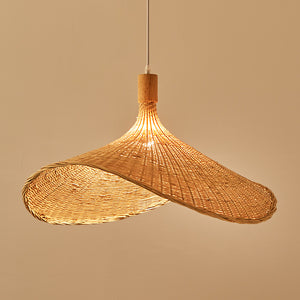 Modern Straw Hat Ceiling Light - Staunton and Henry