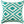 White & Turquoise Mexicola Throw Cushion - Staunton and Henry