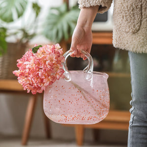 Pink Tote Bag Glass Vase - Staunton and Henry