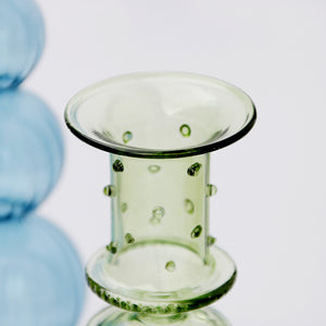 Modern Vintage Glass Candlestick Holders - Staunton and Henry