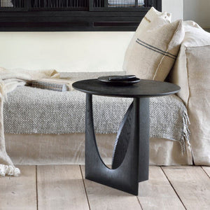 Asymmetric Oak Wood Side Table - Staunton and Henry