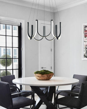Modern Art Deco U Shape Chandelier - Staunton and Henry