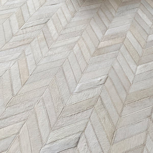 Cream Patchwork Cowhide Rug - Staunton and Henry