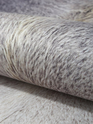 Premium Grey and Cream Faux Cowhide Rug - Staunton and Henry