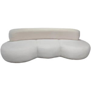 Modern White Curved Sofa - Staunton and Henry