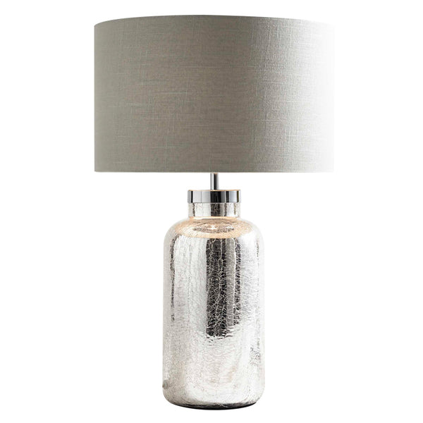 Silver Lamp with White Shade - Staunton and Henry
