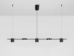 Modern Linear Gold Hanging Track Lights - Staunton and Henry