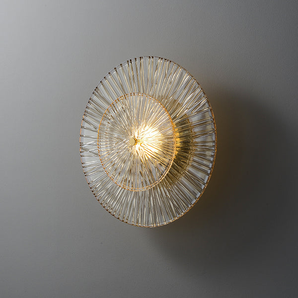Flora Round Glass and Gold Wall Light - Staunton and Henry