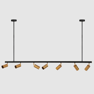 Modern Brass Hanging Track Lights - Staunton and Henry