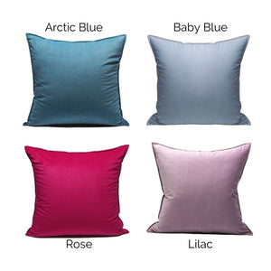 Anais Velvet Plain Throw Cushions - Staunton and Henry