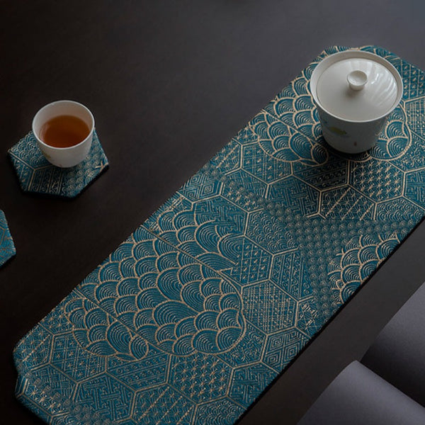 Oriental Jacquard Silk Placemats - Staunton and Henry