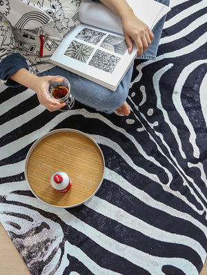 Vegan Zebra Faux Hide Rug - Staunton and Henry