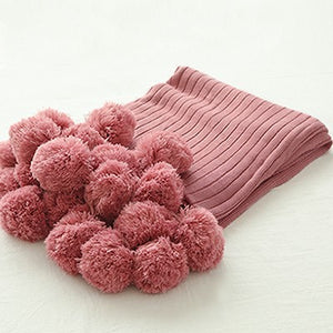Pom Pom Throw Blanket - Staunton and Henry