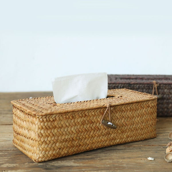 Rattan Tissue Box Cover - Staunton and Henry
