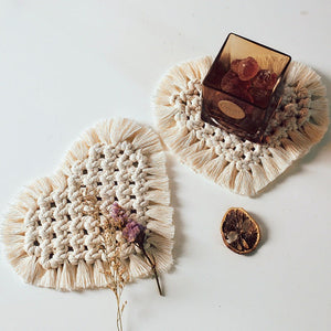 Macrame Coaster With Tassels - Set of 4 - Staunton and Henry
