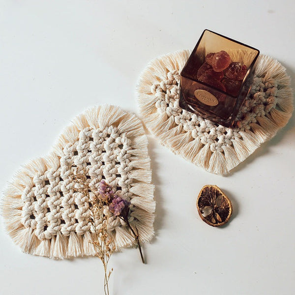 Macrame Coaster With Tassels - Staunton and Henry