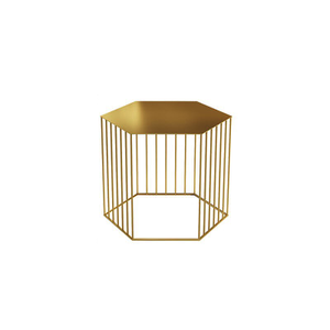 Hexagon Metal Frame Side Table - Staunton and Henry