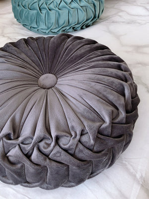 Round Pleated Vintage Style Cushion - Staunton and Henry