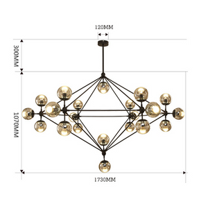Jason Miller Modo Diamond Style Chandalier - Staunton and Henry