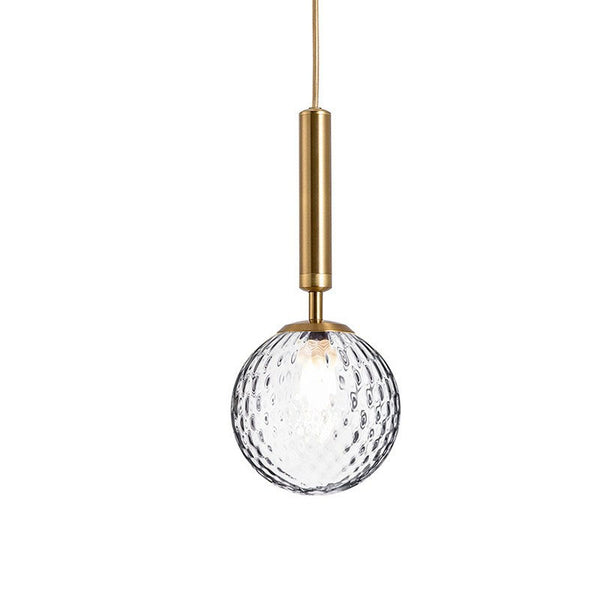 Dimpled Glass Globe Pendant Light - Staunton and Henry