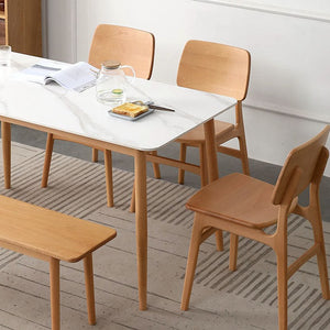 White Sintered Stone Top Dining Table - Staunton and Henry