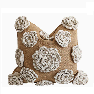 Flower Crochet Throw Cushion Cover - Staunton and Henry