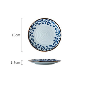 Akari Blue and White Japanese Lunch Plates - Set of 4 - Staunton and Henry