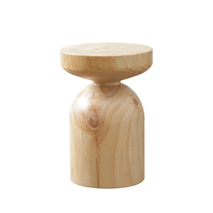 Solid Log Wood Stool - Staunton and Henry