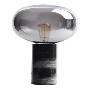 Joelle Oval Glass and Marble Table Lamp - Staunton and Henry
