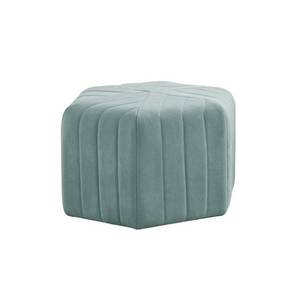 Modern Velvet Hexagon Ottoman - Staunton and Henry