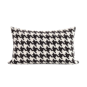 Hounds Tooth Pattern Throw Cushion - Staunton and Henry
