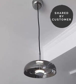 Future Deco Brass and Glass Ceiling Light - Staunton and Henry
