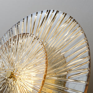 Flora Round Glass and Gold Wall Light - Staunton and Henry