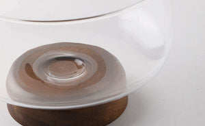 Glass and Wood Fruit Bowl - Staunton and Henry