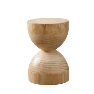 Solid Log Wood Stool - Staunton and Henry