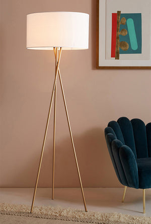 Miro Gold Tripod Floor Lamp - Staunton and Henry