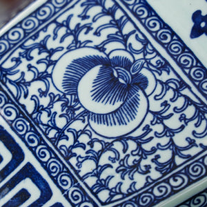 Blue and White Chinese Ceramic Plant Pot - Staunton and Henry