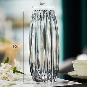 Modern Ribbed Glass Vase - Staunton and Henry