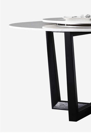 Sintered Stone Marble Round Dining Table - Staunton and Henry