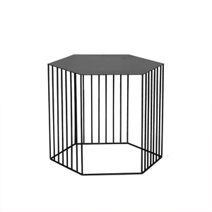 Hexagon Metal Frame Side Table - Staunton and Henry