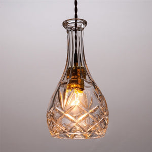 Vintage Bottle Pendant Light - Staunton and Henry