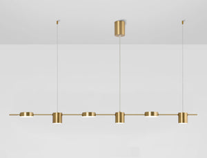 Modern Linear Gold Hanging Track Lights - Staunton and Henry