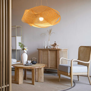 Modern Bamboo Entwined Ceiling Light - Staunton and Henry