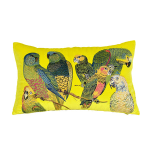 Parrot Embroidered Throw Cushion - Staunton and Henry